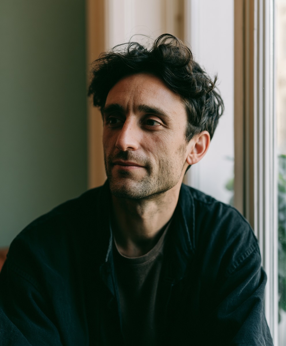 A thoughtful man reflecting during concurrent disorders counselling in New Westminster
